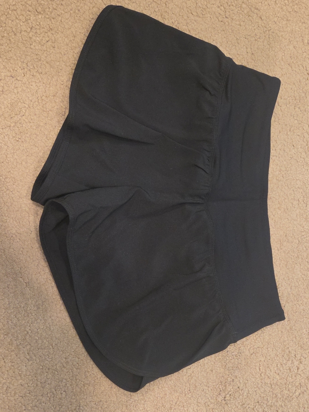 High-Rise Black Athletic Shorts for Women